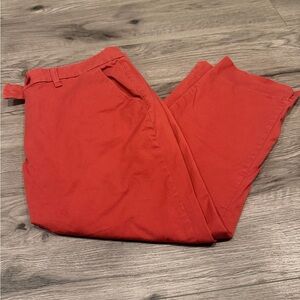 Tommy Hilfiger Women's Red Capris
